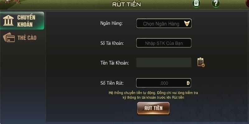 Điều kiện cần đáp ứng để có thể rút tiền b52 thành công