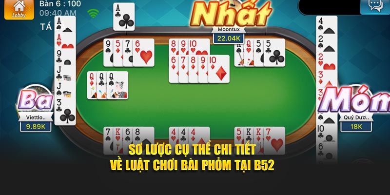 Sơ lược cụ thể chi tiết về Luật chơi bài phỏm tại B52
